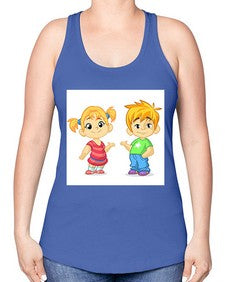 Kid 157# - cartoon general -Racerback Tank