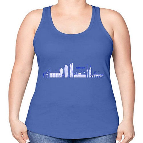 Kuwai City 1093# - cities -Racerback Tank