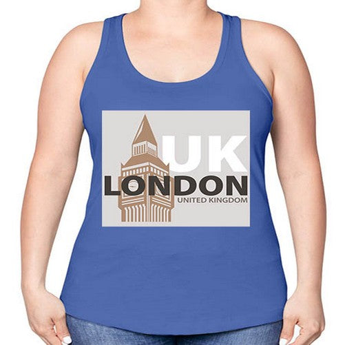 London 1154# - cities -Racerback Tank