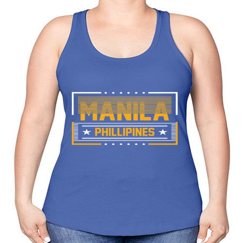 Manila 1233# - cities -Racerback Tank