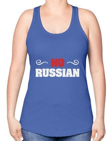 No Russian 37# - video games -Racerback Tank