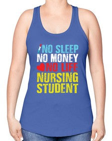 No Sleep Style 314# - nurse -Racerback Tank