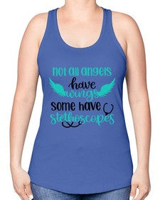 Not All Angels Have Style Style 1134# - nurse -Racerback Tank