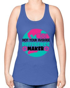 Not Your Averange Difference Maker Style Style 1139# - nurse -Racerback Tank