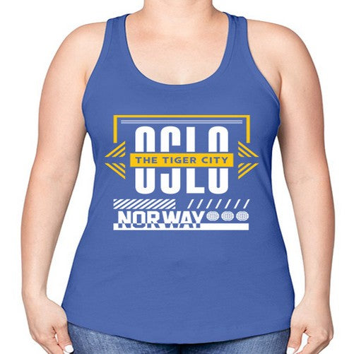 Oslo 1553# - cities -Racerback Tank