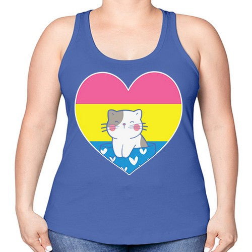 Pansexual Kawaii Cat Anime Art Anime 272# - anime -Racerback Tank