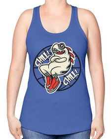 Pay the chills 201# - cartoon general -Racerback Tank