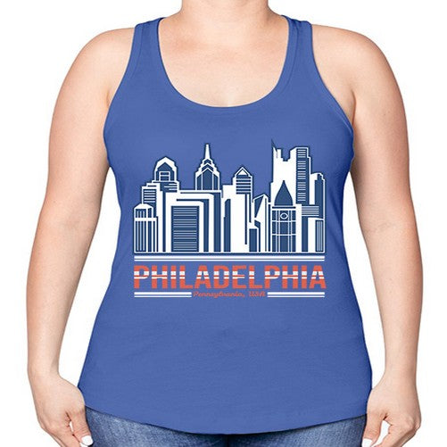 Philadelphia 1604# - cities -Racerback Tank