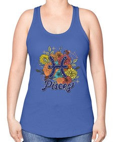 Pisces 129# - pisces -Racerback Tank