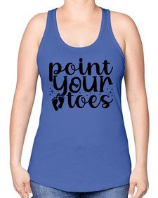 Point your toes 172# - ballet -Racerback Tank