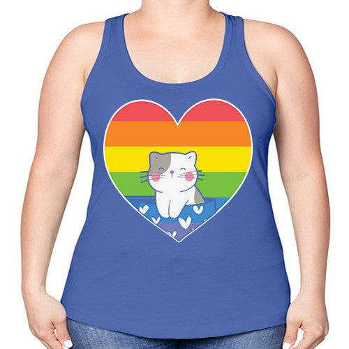 Pride Cat LGBT Kawaii Cats Anime 276# - anime -Racerback Tank