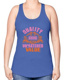 Quality service wnmatched value Style 347# - cleaner -Racerback Tank