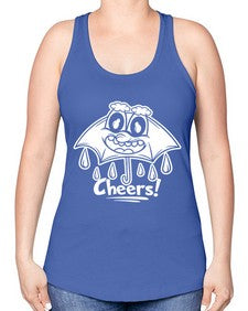 Rainy cheers 205# - cartoon general -Racerback Tank