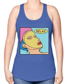 Relax 1013# - art pop art -Racerback Tank