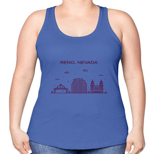 Reno 1712# - cities -Racerback Tank