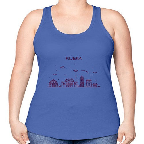 Rijeka 1730# - cities -Racerback Tank