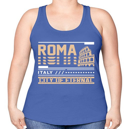 Roma 1745# - cities -Racerback Tank