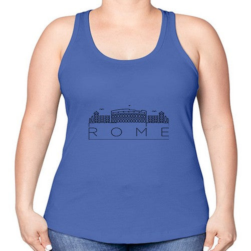 Rome Minimal Skyline 1747# - cities -Racerback Tank