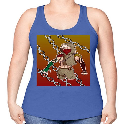 Rose and demon 75# - anime -Racerback Tank