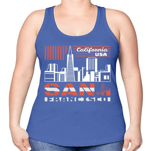 San Francisco 1777# - cities -Racerback Tank