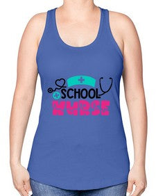 School Nurse Style Style 1377# - nurse -Racerback Tank