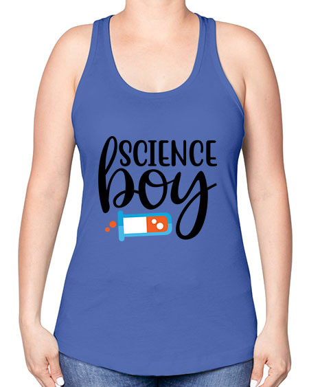 Science Boy 139# - general science -Racerback Tank