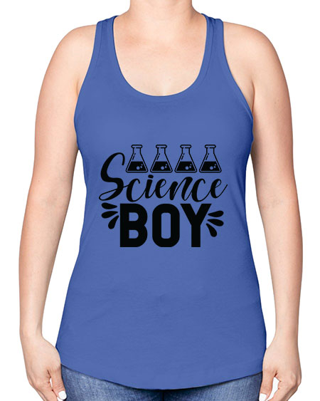 Science Boy 140# - general science -Racerback Tank