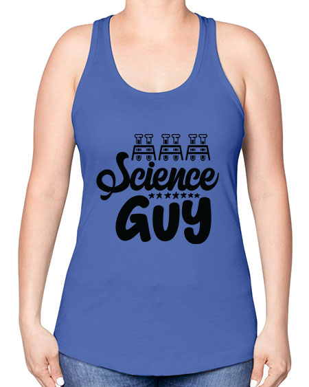 Science Guy 117# - general science -Racerback Tank