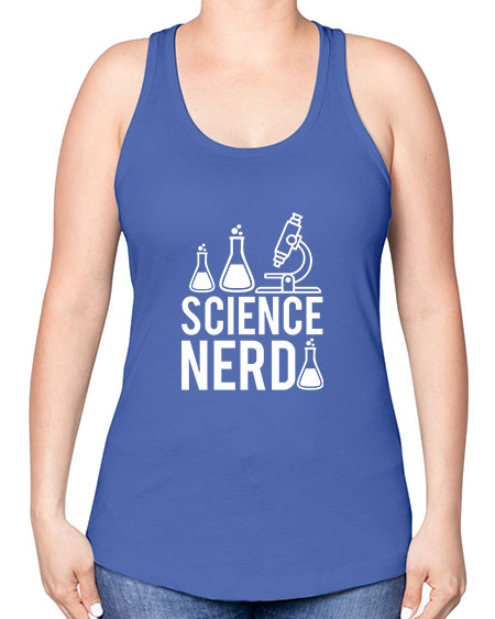 Science Nerd 61# - general science -Racerback Tank
