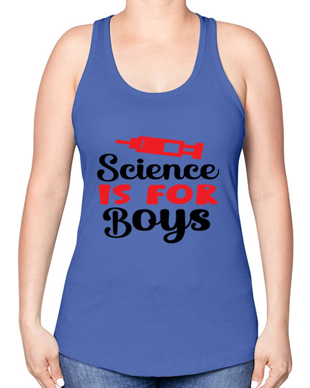 Science is for Boys 109# - general science -Racerback Tank