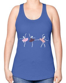 Skeleton ballerinas ballet halloween ballet 184# - ballet -Racerback Tank