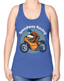 Speedway racing 64# - motorcycle -Racerback Tank