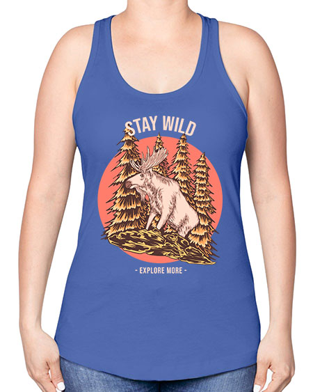 Stay Wild 16# - nature -Racerback Tank
