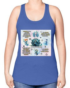 Straight Aquarius 468# - aquarius -Racerback Tank