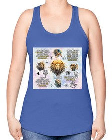 Straight Leo 473# - leo -Racerback Tank