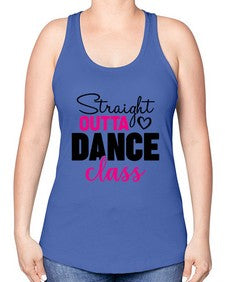 Straight outta dance class 189# - ballet -Racerback Tank