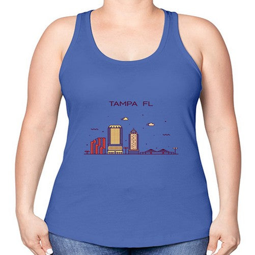 TampaFL 1946# - cities -Racerback Tank