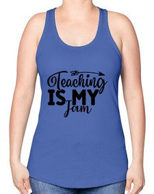 Teaching Is My Jam 1481# - teacher -Racerback Tank