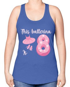 Th birthday ballet dancer ballerina 46# - ballet -Racerback Tank
