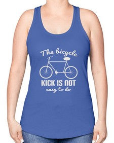 The bicycle kick is not easy to do 3# - bicycle -Racerback Tank