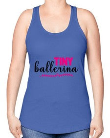 Tiny ballerina 202# - ballet -Racerback Tank