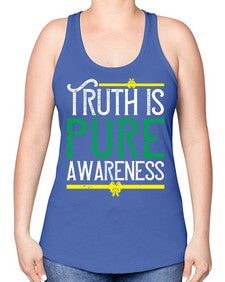 Truth is pure awareness Style 10# - Self awareness -Racerback Tank