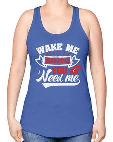 Wake me when you need me 51# - video games -Racerback Tank