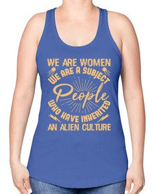 We are women we are people 42# - ufo -Racerback Tank