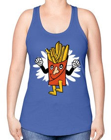 Weekend is near 265# - cartoon general -Racerback Tank