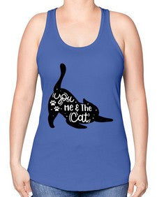 You Me The Cat Style 111# - cats -Racerback Tank