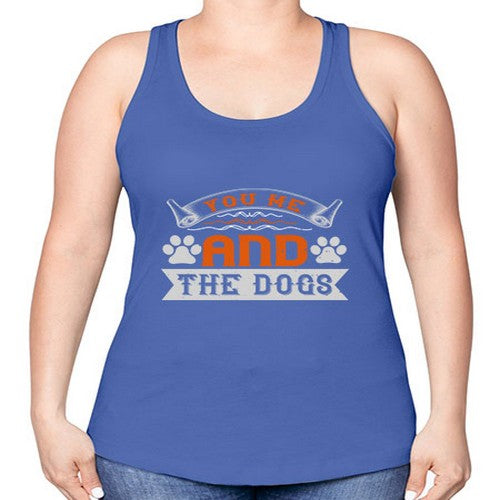 You Me and the Dogs Style 138# - dogs -Racerback Tank