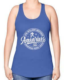 aquarius 77# - aquarius -Racerback Tank