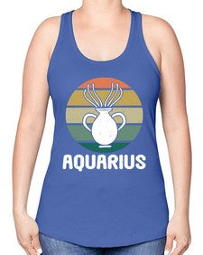 aquarius 78# - aquarius -Racerback Tank