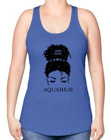 aquarius 81# - aquarius -Racerback Tank